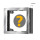 Cover frame 1-fold, high-gloss chrome & spacer frame 12mm