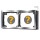 Cover frame 2-fold, high-gloss chrome & spacer frame 12mm