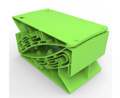 TRED GT Wheel Chock - Green, Pair