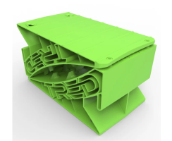 TRED GT Wheel Chock Unterlegkeile, 1 Paar, grün