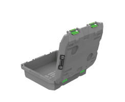 TRED GT Storage Box 25L - Shallow - Grey with Green
