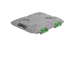 TRED GT Storage Box 65L - Grey with Green