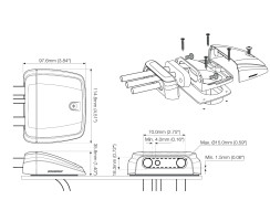 Scanstrut Horizontal Multi Cable Seal for 1-4 wires up to...