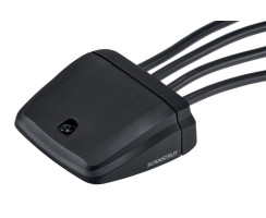 Horizontale Multi Kabeldurchführung von Scanstrut  für 1-4 Kabel, bis zu Ø15mm, Kunststoff, schwarz, verpackungsreduziert