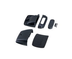 Horizontale Multi Kabeldurchführung von Scanstrut  für 1-4 Kabel, bis zu Ø15mm, Kunststoff, schwarz, verpackungsreduziert