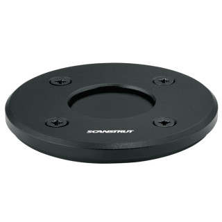 Flachprofil Kabeldurchführung von Scanstrut für 9-14mm Kabeldurchmesser / 30mm Stecker, Aluminium schwarz