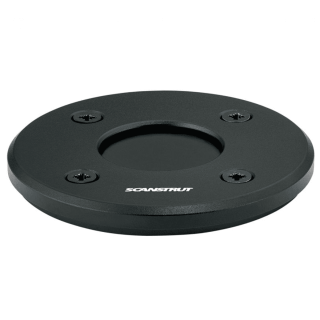 Flachprofil Kabeldurchführung von Scanstrut für 9-14mm Kabeldurchmesser / 30mm Stecker, Aluminium schwarz