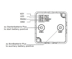 Automatisches Digitales Trennrelais 12/24V (D-VSR), Set