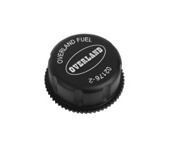 Overland Fuel CNC Aluminum Closed Cap, black