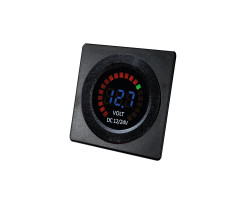 Voltmeter digital 12V / 24V mit Farb-LED...