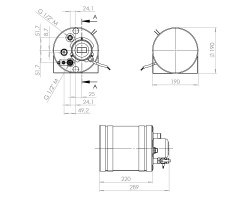 monoBOIL Warmwasserboiler, elektrisch, 3l, 120V, 500W