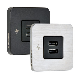 Scanstrut TILE - USB-C / USB-C Interiors Charging Socket 12/24V
