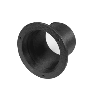 Wandadapter / Durchführung Warmluft Ø 60mm, schwarz