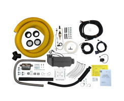 99% Camper-Kit - Heizungs-Komplettset mit 2kW Leistung, 12V, Simple Control Panel, 48mm Flansch, platzsparende Ausführung