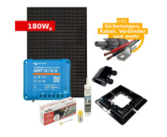 Complete Solar Kit 180Wp ULTRAblack tiger for RV,...