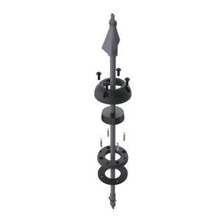 Produktbild von Thinp Wanddurchführungs-Set Für Kabel – Selbstklebend, 4 Cm Außen-Ø, Für Starlink & Co.