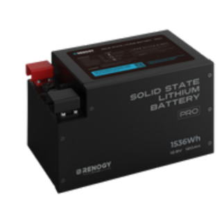 LiFePO4 Solid-State Batterie 120Ah 12V, Untersitzbatterie, beheizt mit Bluetooth & CAN BUS -  RENOGY REGO