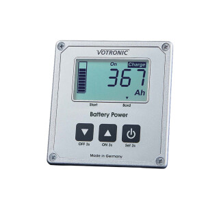 Votronic LCD Battery Computer S – Battery Monitor with Shunt