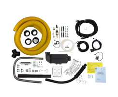 99% Camper-Kit - Heizungs-Komplettset mit 2kW Leistung, 12V, Mini Control Panel, 48mm Flansch, platzsparende Ausführung