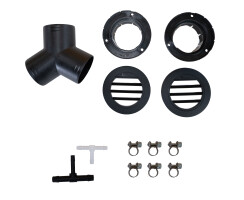 99% Camper-Kit - Heizungs-Komplettset mit 2kW Leistung, 12V, Touch Control Panel, 48mm Flansch