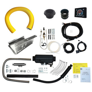VW T5/T6 Standheizung Einbausatz mit Autoterm Air 2D (Planar 2D), Touch Control Bedienteil