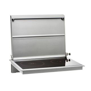 Belief Diesel-Einbaukocher für Camper mit Glaskeramik-Kochfeld, 2-flammig, 12V, 4.5kW