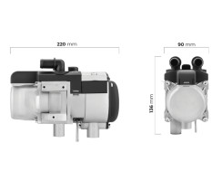 Autoterm Baltica System - Wasserstandheizung mit 13-Liter Expansionstank zum vielseitigen Einsatz