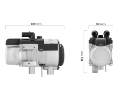 Autoterm Baltica System - Wasserstandheizung mit 13-Liter Expansionstank zum vielseitigen Einsatz