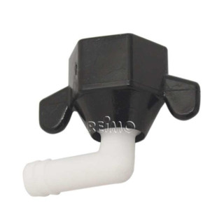 Anschlussnippel Shurflopumpe gewinkelt, 10mm