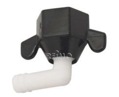 Anschlussnippel Shurflopumpe gewinkelt, 10mm